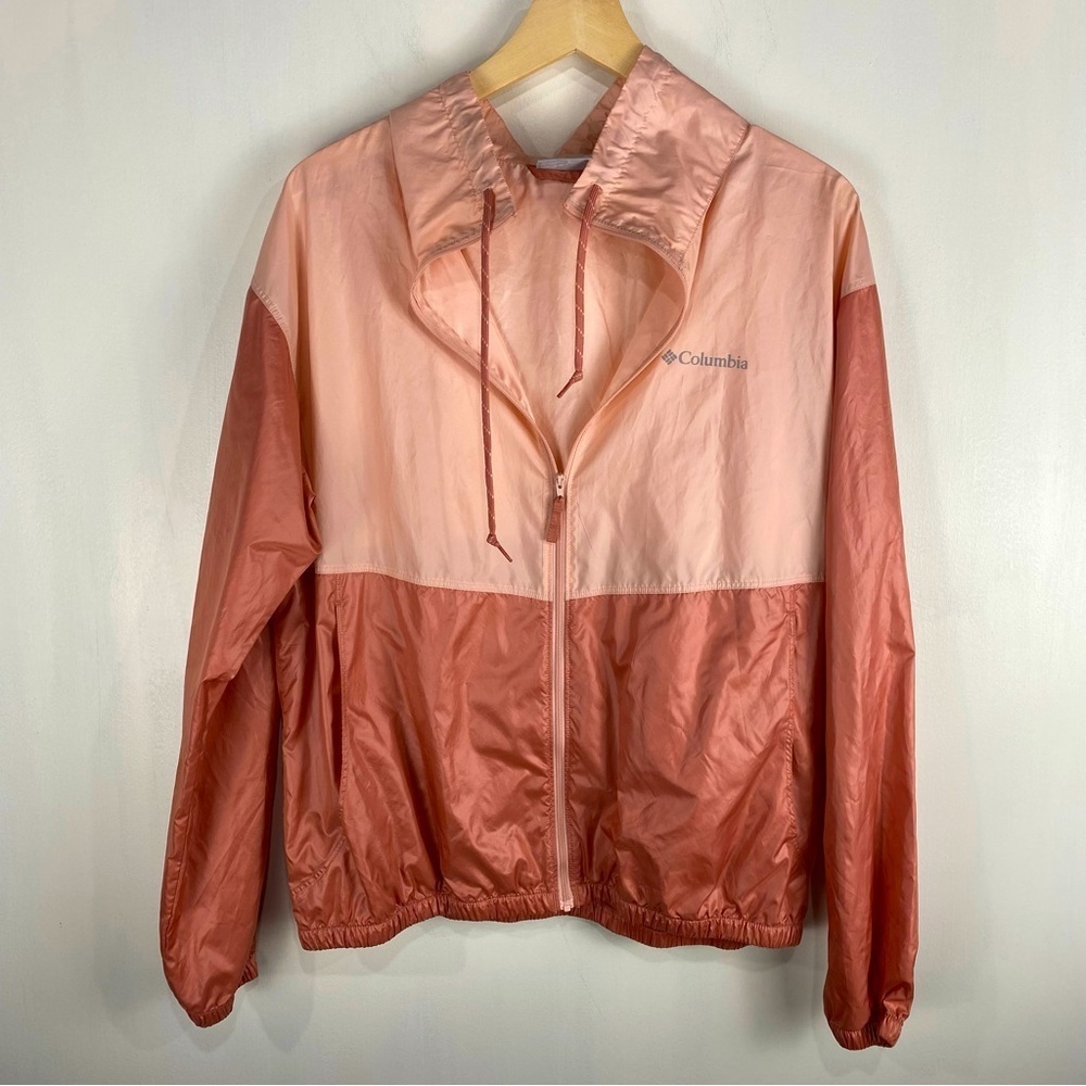 Columbia Women's Flash Forward Full Zip Up Windbreaker‎ Rain Jacket Coat Large